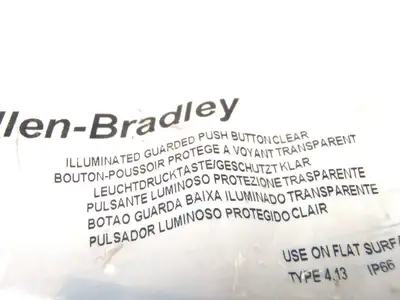 New | in-Stock Allen-Bradley Illuminated Guarded Push-Button (Clear) Relays & Switches Michigan US | Maverick Industrial Sales #1401211