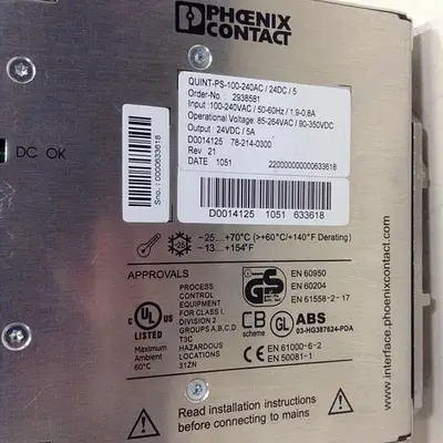 USED PHOENIX CONTACT QUINT-PS-100-240VAC/24DC/5