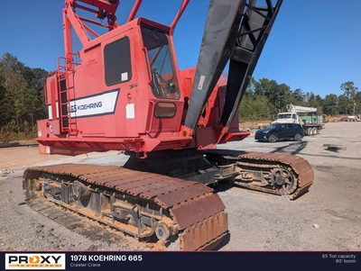 Used 1978 KOEHRING 665 Crawler Cranes Alabama US | Proxy Equipment #1567990