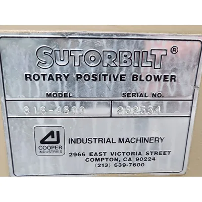 Used UNIVERSAL INDUSTRIES 816 Blowers West Virginia US | JM Industrial #1333720