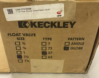 New | in-Stock KECKLEY TYPE 27 Pump & Valve Parts Ohio US | Surplus Asset Holdings #1247795