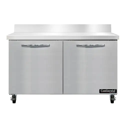 Continental SW48NBS 48" Worktop Refrigerator W/ (2) Sections, 115v