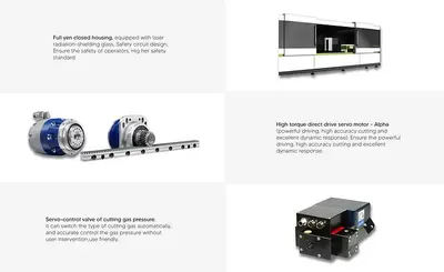 Bescutter MACH SPEED 5'x10' | 6000W -20000W | Fiber Laser Cutter Fully Enclosed with Hydraulic Shuttle Table