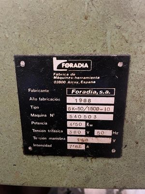FORADIA Radial Drill, good working condition