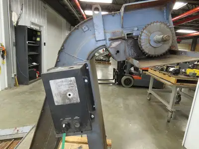 Turbo Chip Conveyor 16"W x 60" Infeed 40-43" Discharge Height  *No Drive*