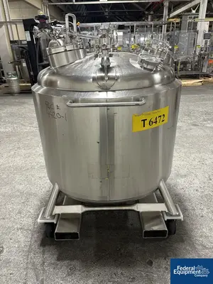 USED DCI Used 600 liter DCI Jacketed Receiver Vessel, Hastelloy C22, 45/150#