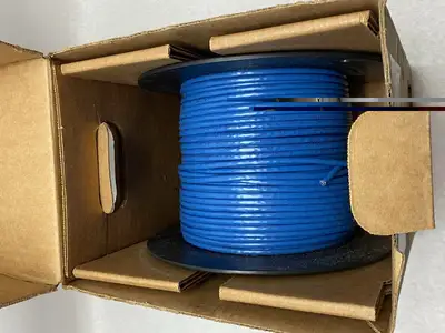 USED SUPERIOR ESSEX MARATHON LAN® CAT5E CABLE 4/24 BLUE BOX OF 11 POUNDS