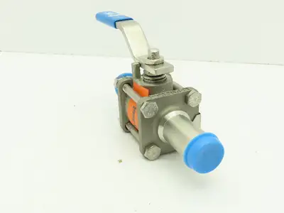 PBM SPH-C5B-A-A035 Stainless 316 Sanitary 3Pc Ball Valve 1/2" Butt Weld 900PSI