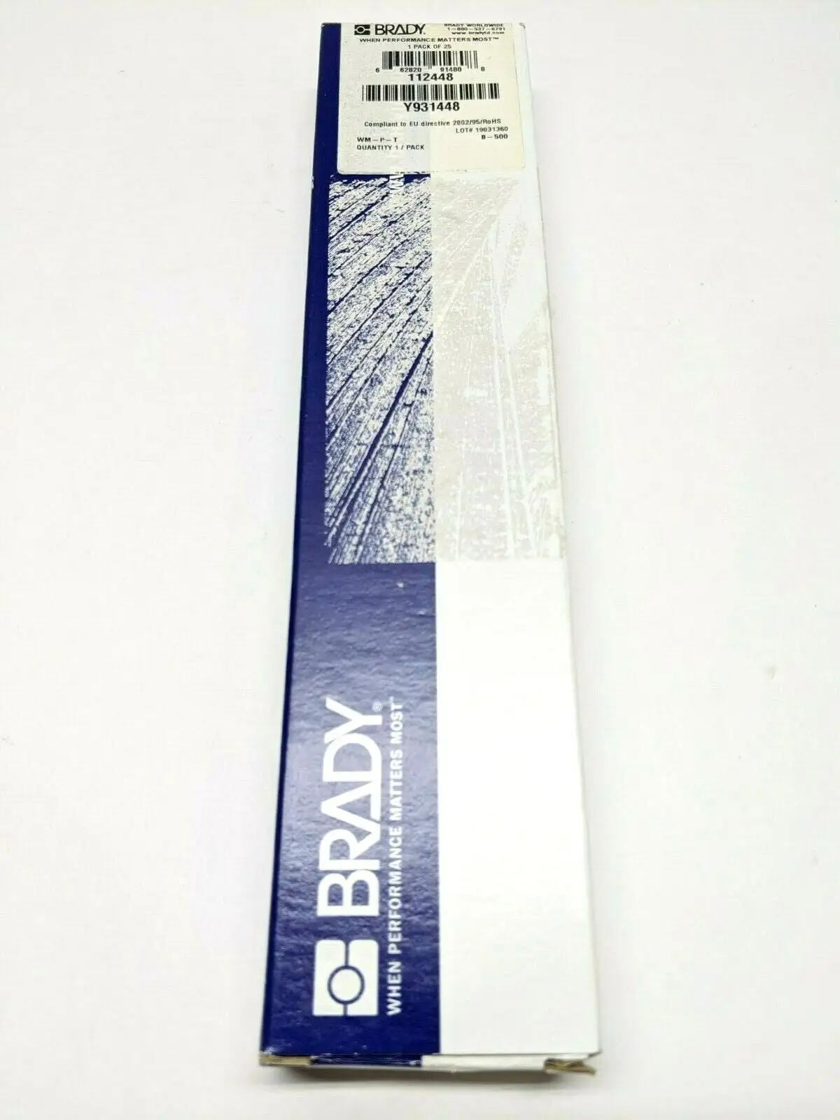 WM-P-T-PK 112448 | Brady WM-P-T-PK Vinyl Cloth Wire Marker 112448 LOT OF 25 Sheets - New Other