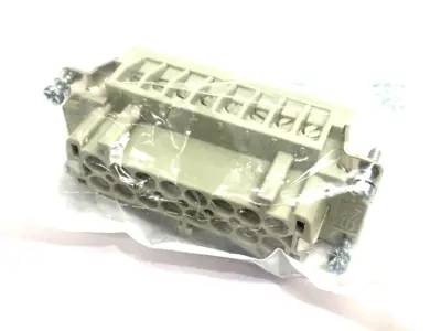NEW HARTING FEMALE INSERT HAN 16E-F-SCREW FE(AU) / CUNI TYPE J