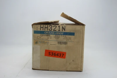 New | in-Stock Crouse-Hinds HH321N Relays & Switches California US | Davliegogo LLC #1707680