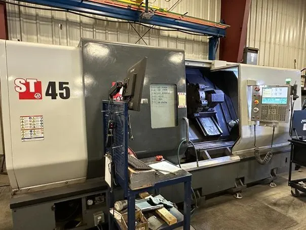 Used 2014 HAAS ST-45 CNC Lathes Alberta CA | Merchant Machine Tools Inc #550829