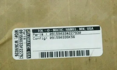 NEW TOL O MATIC 09159065 SEAL KIT W/ 09159033#227930