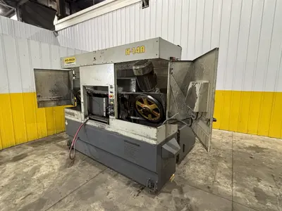 14" x 14" HYDMECH MODEL #H-14A AUTOMATIC HORIZONTAL BAND SAW WITH NESTING: STOCK #23623