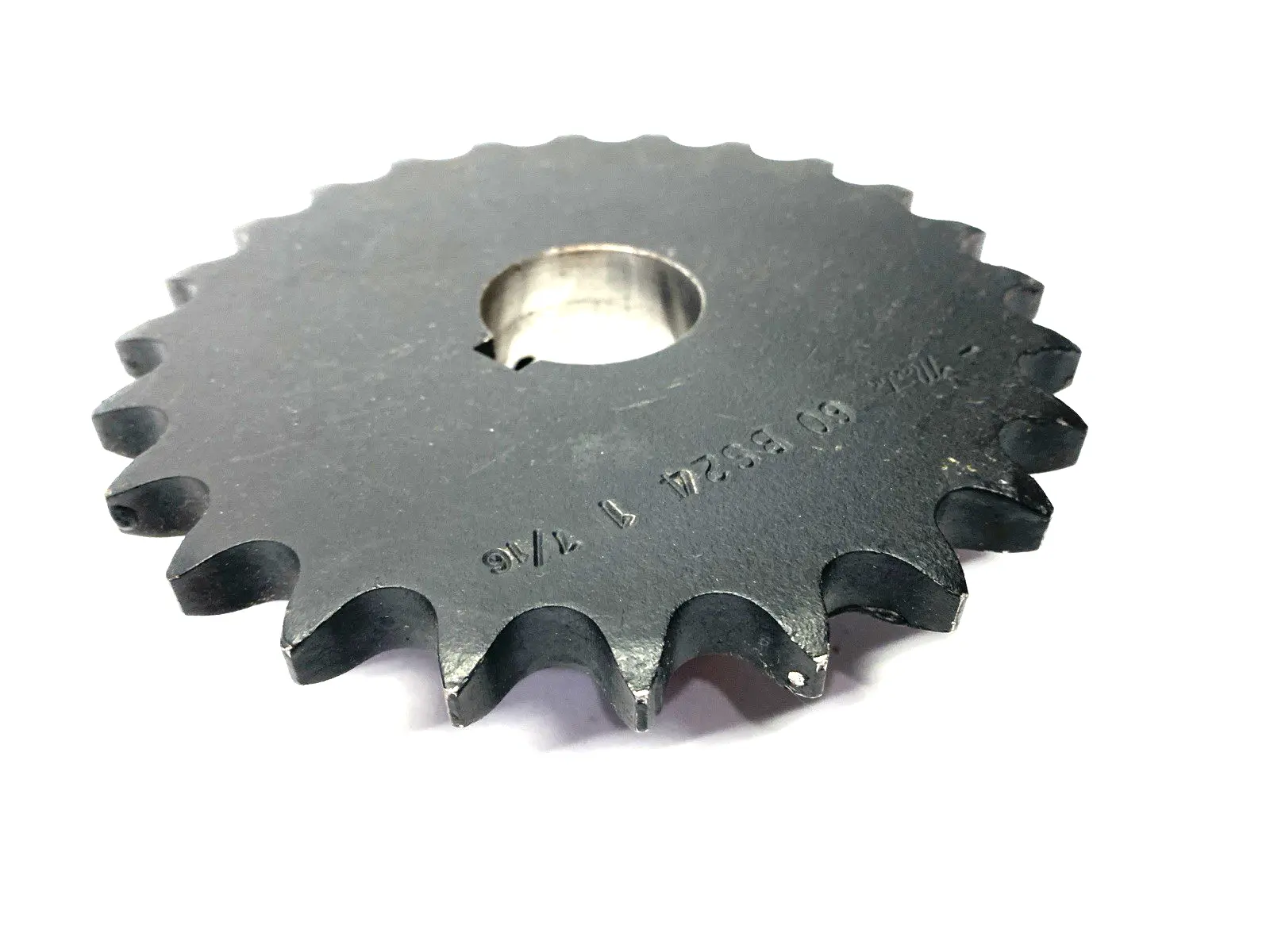 USED MARTIN FINISHED BORE ROLLER CHAIN SPROCKET 24 TEETH SHELFWARE