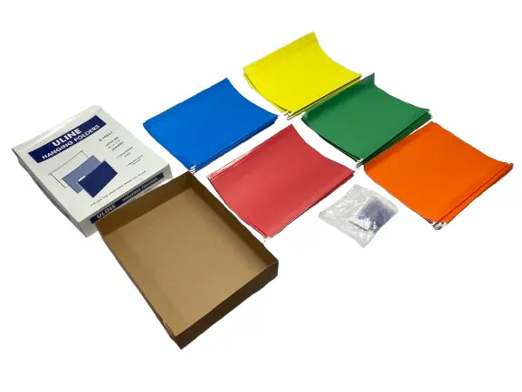 Used ULINE HANGING FILE LETTER FOLDERS, RED, BLU, YLW, GRN & ORG BOX OF 25 Commercial Materials & Supplies Michigan US | Maverick Industrial Sales #1092793