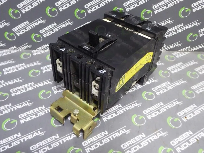 Square D FA24015AB Circuit Breaker 15 Amps 480VAC 2 Poles Used