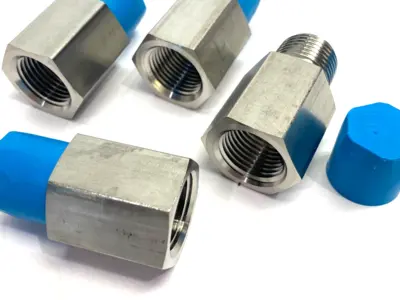 USED SWAGELOK STAINLESS STEEL PIPE ADAPTER FITTING 1/2"