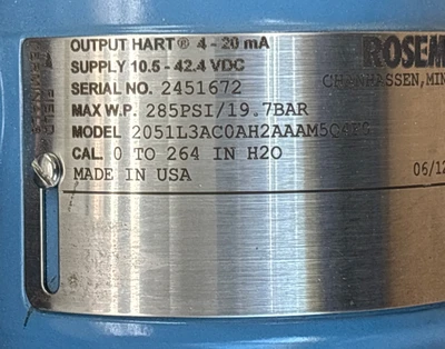 New | in-Stock Rosemount 2051L3AC0AH2AAAM5Q4F0 Test Equipment - Other Indiana US | J&J Industrial Supply #1567518