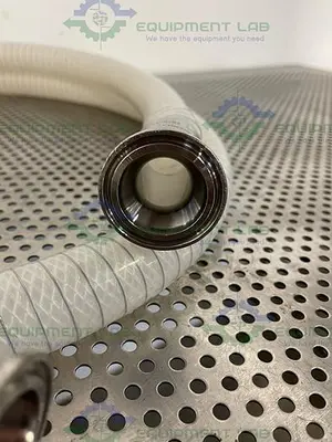 USED SANI TECH STHT-WR-1000 120" SILICONE HOSE W/ 1" SANITARY FITTING