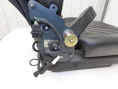 Grammer Forklift Seat Black Vinyl Adjustable Removed From Linde 1114891
