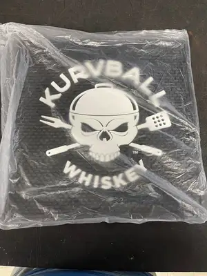 New | in-Stock Falcon Restaurant Supply New Kurvball Barbecue Whiskey Bar Drip Mat 14" X 14" - Shir Bar Equipment Illinois US | Falcon Restaurant Supply #1376101