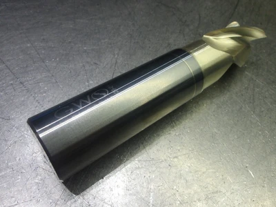 GWS 1" 3 Flute Carbide CR Endmill 1" Shank .12" R 35010020N34120C5 (LOC2589)