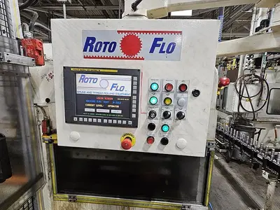 Used ROTOFLO 36" SPLINE ROLLER WITH UNDER ARM SUPPORT & SERVO HEAD STOCK TAIL STOCK Spline Rollers | Harbor Machinery Inc. #1283391