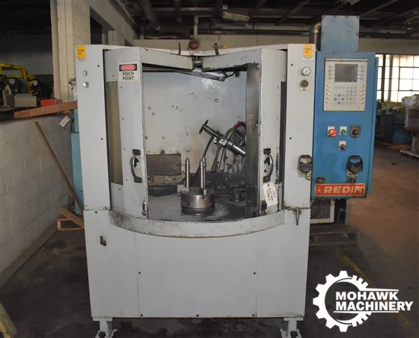 20” REDIN GEAR DEBURRER w/(1) GRINDING SPINDLE - 8” 3-JAW WORK CHUCK