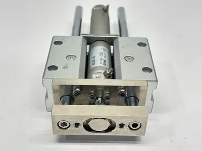 MGCLB20-100 | SMC  Guided Pneumatic Cylinder 20mm Bore 100mm Stroke - Used