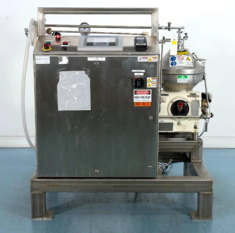 Westfalia SC 4-06-076 hydro-hermetic clarifier skid, 316L SS.