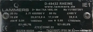 Used BUHLER INC. MOZJ-27/20 Continuous Mixers Illinois US | Aaron Equipment #1515561