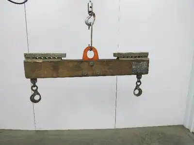 Sackett 4000Lb Forklift Battery Lifter Beam 27-42" Adj Width Hooks