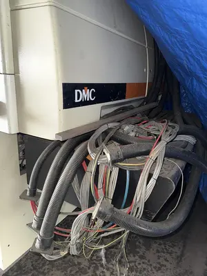 DMC UNISAND 2000-1, 52" 5-HEAD TOP AND 3-HEAD BOTTOM WIDE-BELT SANDER