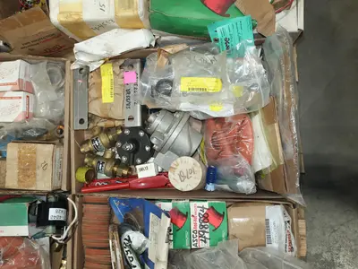 3 PALLETS OF ASSORTED VALVE AND REPLACEMENT PARTS