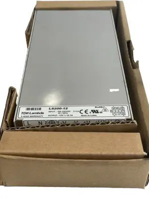 NEW LAMBDA LS200-12 POWER SUPPLY 100-240VAC 50/60HZ LS20012