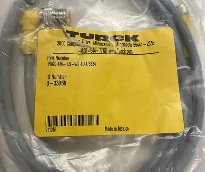 New | in-Stock TURCK PKGC 4M-1.5-WS 4.4T/S824 Misc Electrical & Power Parts Ohio US | Surplus Asset Holdings #1262585