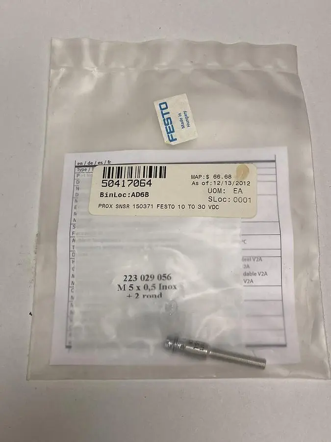 Used FESTO SIEN-M5B-PS-S-L Sensors | Surplus Asset Holdings #1206568
