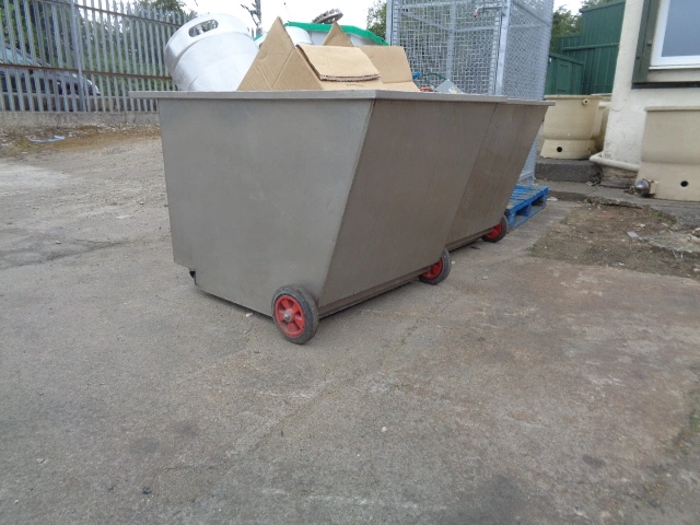 450L Open Top S/S Rectangular  Trolley Tank