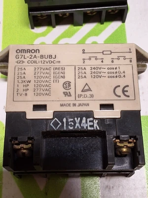 OMRON G7L-2A-BUBJ ENCLOSED POWER RELAY
