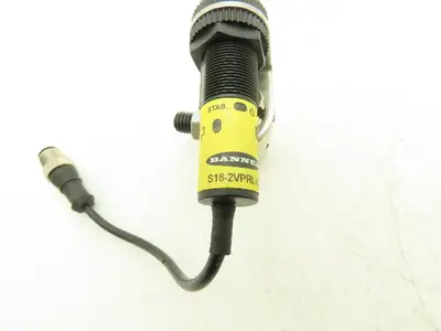 Banner S18-2VPRL-Q5 Photoelectric Sensor Receiver 18mm 10-30VDC  Lot of 2