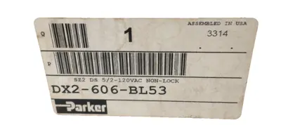 NEW PARKER DX2-606-BL53 VALVE SZ2 DS 5/2-120VAC NON-LOCK DX2606BL53
