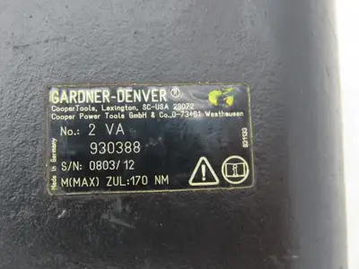 Gardner Denver 2BA/2K2A/2VA Electric Nutrunner Inline Tool Spline End
