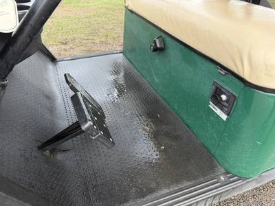 (1) 2017 E-Z-Go golf cart with a Kawasaki gas engine, model 625111G01, includes canopy, ball cover, ...