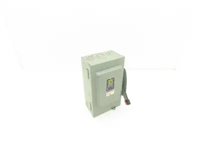 Square D HU-261 Safety Disconnect Load Switch 600V AC 10Hp/DC 15Hp 30A 2 Pole