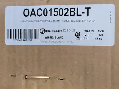 NEW OUELLET OAC01502BL-T