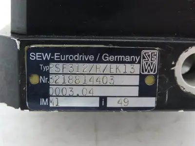 Sew-Eurodrive PSF312/R/EK13 Gearbox 49:1 Reducer