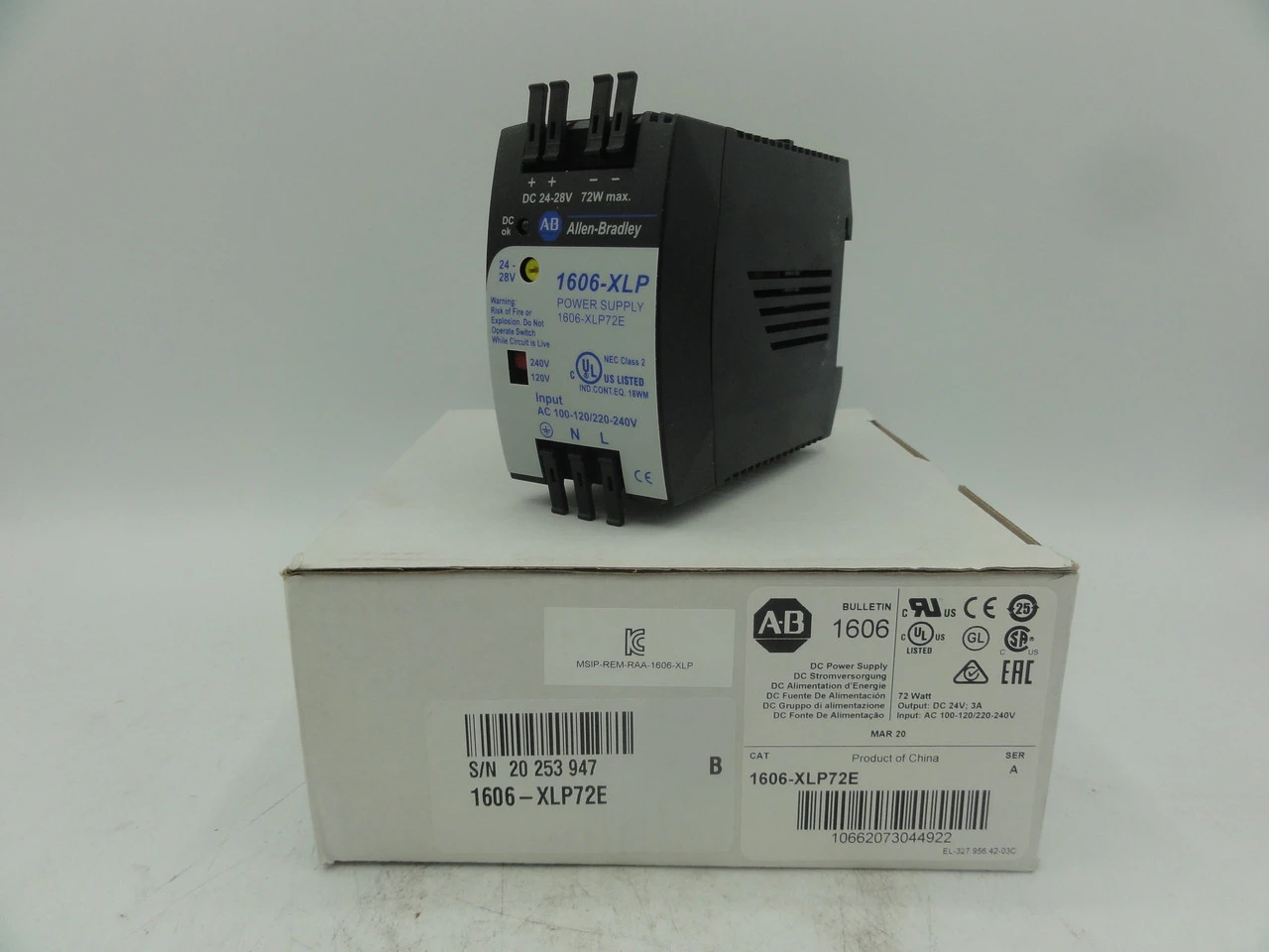 USED ALLEN BRADLEY 1606-XLP72E