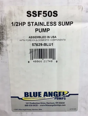 Used Blue Angel _UNKNOWN_ Sump Pumps South Carolina US | Palmetto Automation #1485526