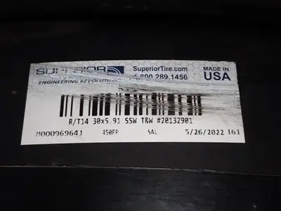 USED SUPERIOR TIRE RT14